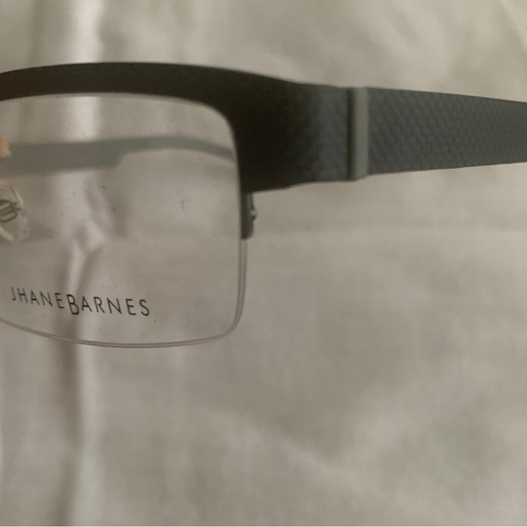 JHANE BARNES mens prescription glasses Grey pvc incl case brand NWT classy trend - Picture 4 of 6